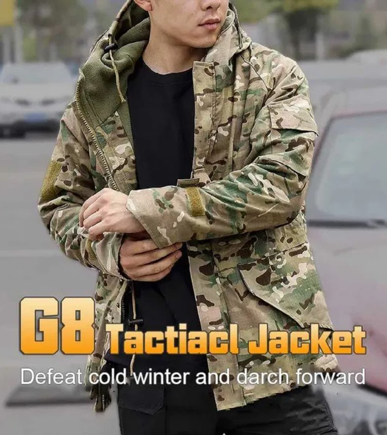 Тактична куртка утеплена флісова Tactical Series IdoGear G8 розмір M Мультикам - зображення 2