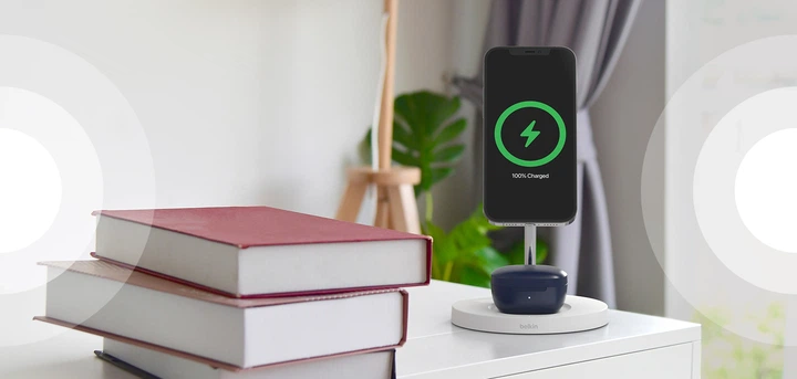 Навушники Belkin SoundForm Rise Blue (AUC004BTBL) - зображення 9