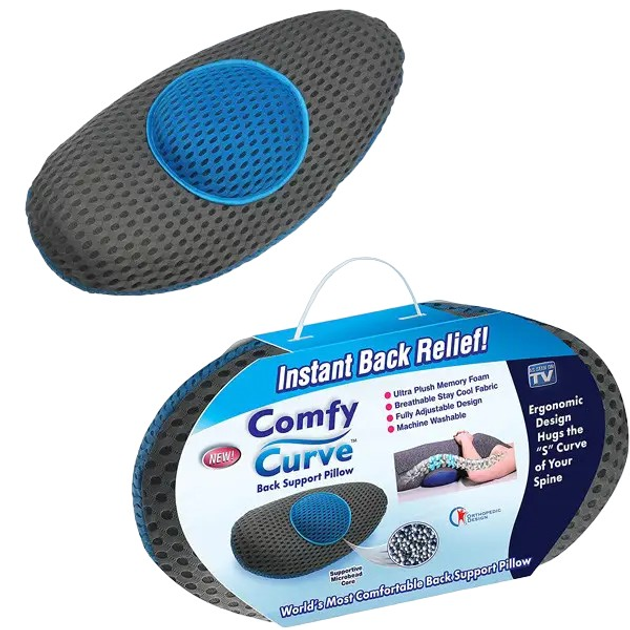 Comfy Curve Instant Back Relief Back Support Pillow