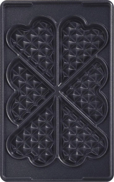 Zestaw wymiennych paneli do przygotowywania gofrów w kształcie serca TEFAL XA800612 Czarny - obraz 1