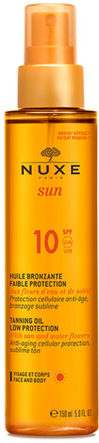 Сонцезахисна олія Nuxe Sun Taning Oil Face And Body SPF10 150 мл (3264680005862) - зображення 1