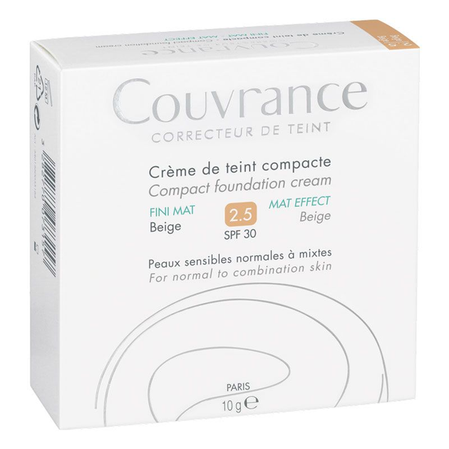 Крем-пудра Avene Couvrance 2.5 SPF30 Normal Combination Skin 10 г (3282770073157) - зображення 1