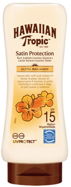 Krem przeciwsłonieczny Sun Lotion Hawaiian Tropic Satin Protection Ultra Radiance SPF15 180 ml (5099821001810) - obraz 1