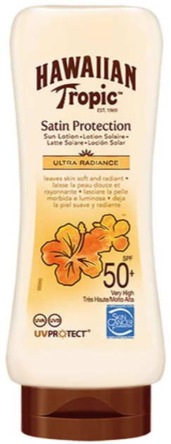 Сонцезахисне молочко Hawaiian Tropic Satin Protection Ultra Radiance SPF50 180 мл (5099821001858) - зображення 1