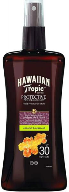 Сонцезахисна олія-спрей Hawaiian Tropic Protective Dry Spray Oil Mist SPF30 200 мл (5099821109219) - зображення 1
