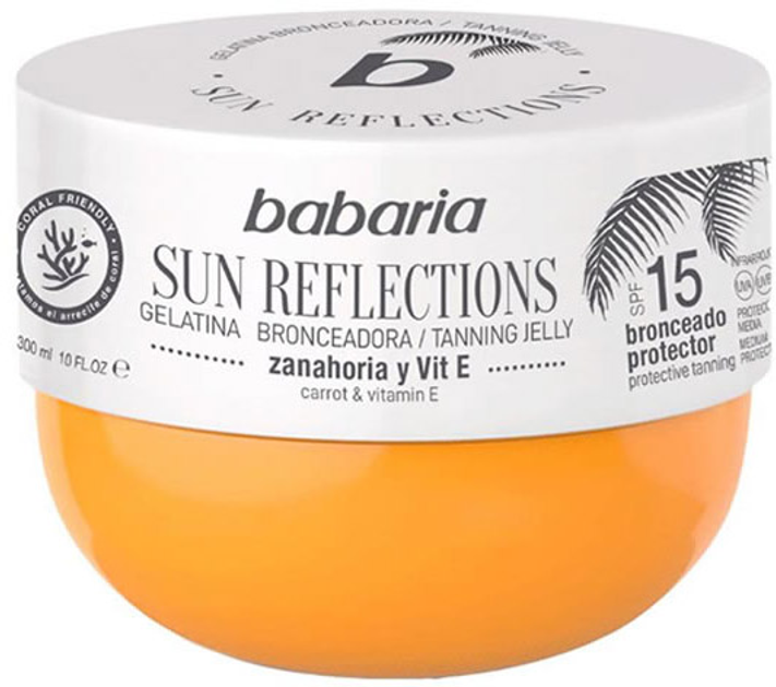 Сонцезахисний гель Babaria Sun Reflections Tanning Jelly Protective Tanning SPF15 300 мл (8410412490122) - зображення 1