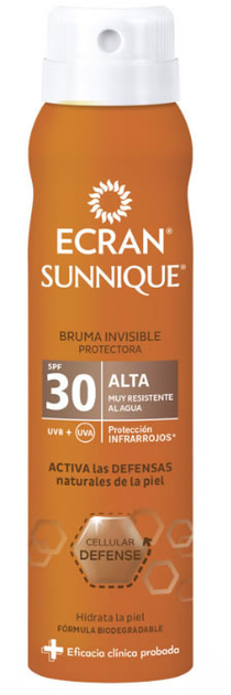 Spray przeciwsłoneczny Ecran Sunnique Spray Protection SPF30 75 ml (8411135004962) - obraz 1