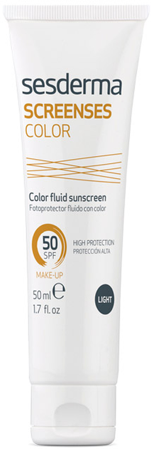 Сонцезахисний крем Sesderma Screenses Color Fluid SPF50 Light 50 мл (8429979423092) - зображення 1