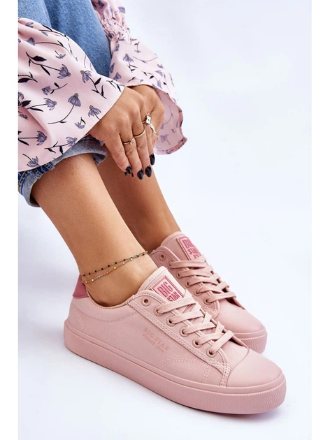 Жіночі кеди низькі Big Star LL274095 38 Світло-рожеві (5900714610623) - зображення 5