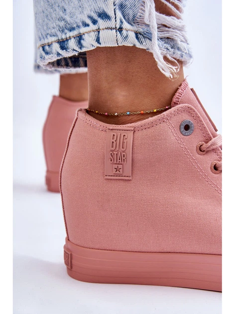 Sneakersy damskie na koturnie Big Star LL274036 38 Różowe (5900714605834) - obraz 8