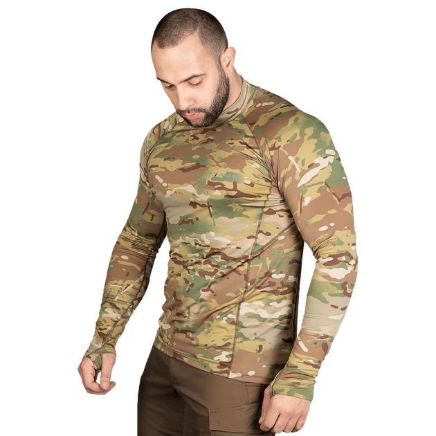 Лонгслив тактичечкий мужская футболка с длинным рукавом для силовых структур L Multicam (SK-N7036LS) - изображение 2
