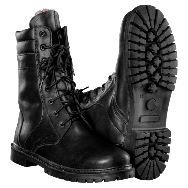 Берці тактичні польові полегшені черевики з вентиляцією для силових структур KOMBAT Чорний 36 (SK-N37636S) - зображення 1