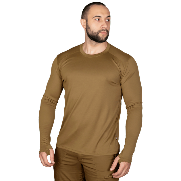 Чоловічий лонгслів тактовний чоловіча футболка з довгим рукавом для силових структур (XL) Койот (SK-N7103 (XL)S) - зображення 2
