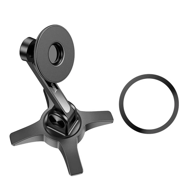Тримач HOCO Joy ring magnetic desktop stand HD2 чорний - зображення 4