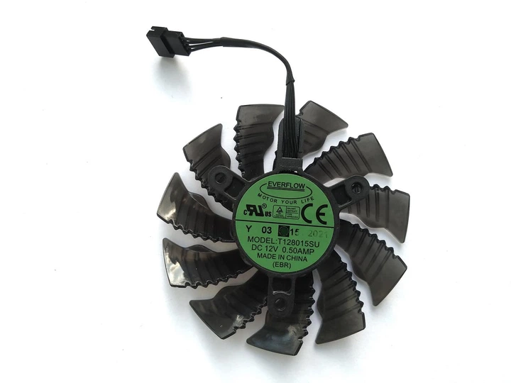 Вентилятор кулер для видеокарты Gigabyte RTX 3070 Ti 3080 Ti 3090 GAMING EAGLE (orgnl) 83 мм T128015SU (T129215SU GA92S2U PLA09215S12H) (№415.03) - Фото 2 Вентилятор кулер для видеокарты Gigabyte RTX 3070 Ti 3080 Ti 3090 GAMING EAGLE (orgnl) 83 мм T128015SU (T129215SU GA92S2U PLA09215S12H) (№415.03) - изображение 2