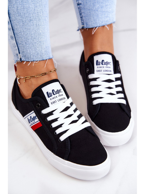 Жіночі кеди низькі Lee Cooper LCW-22-31-0832L 39 Чорні (5904292104345) - зображення 7