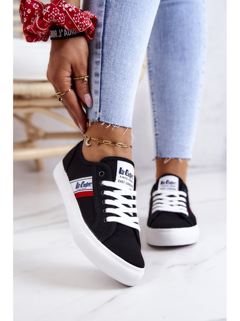 Жіночі кеди низькі Lee Cooper LCW-22-31-0832L 41 Чорні (5904292104369) - зображення 3