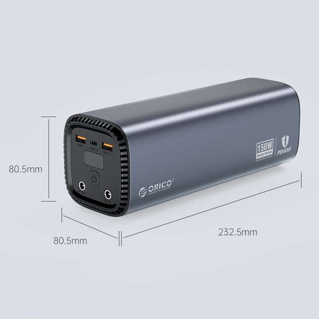 Stacja ładująca Orico 150 W 39000 mAh (AT150-EU-GY-BP) - obraz 6