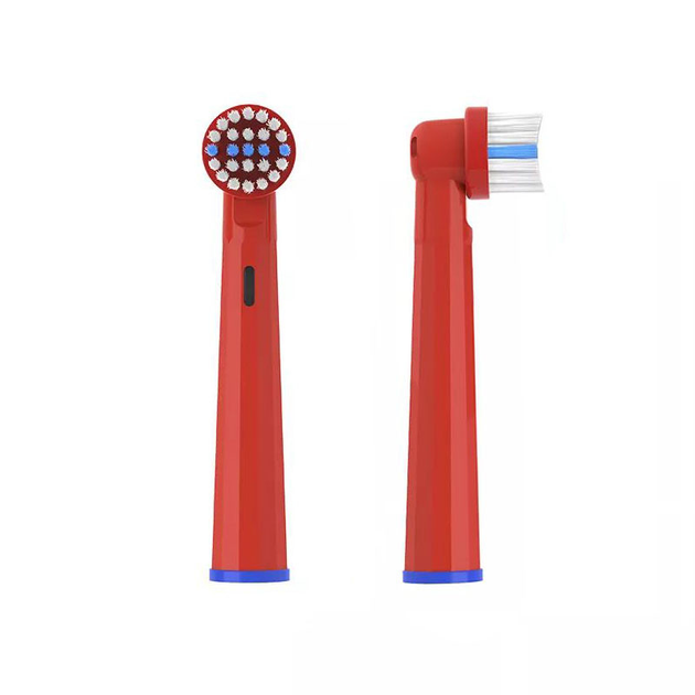 Насадки сумісні з ORAL-B дитячі - Meylong EB10A Kid 2шт Червоні - зображення 2