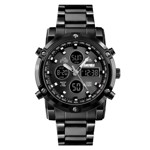 Наручний годинник Skmei 1389BK All Black - Фото 1 Наручний годинник Skmei 1389BK All Black - зображення 1
