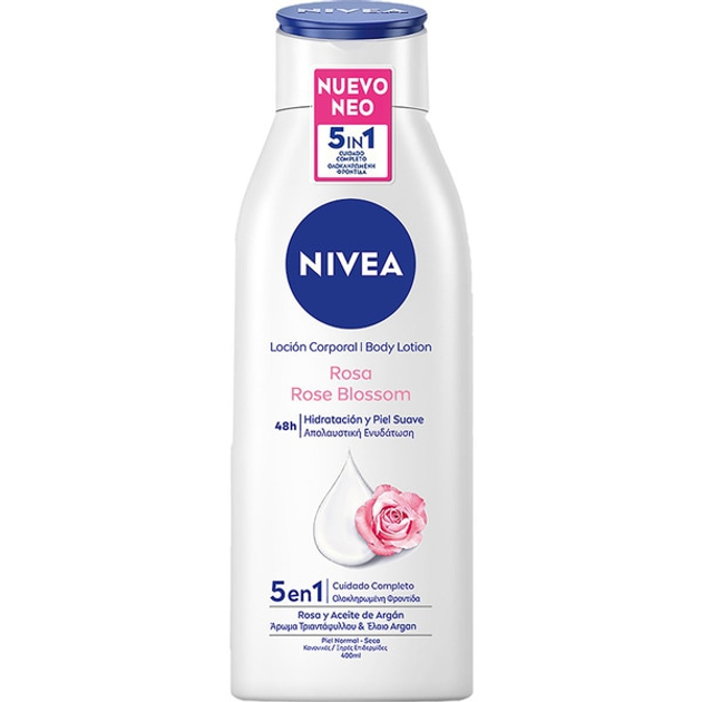 Balsam do ciała Nivea 5in1 Rose Blossom nawilżający 400 ml (4005900980632) - obraz 1