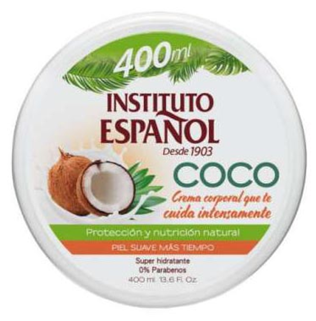 Крем для тіла Instituto Español Body Cream Coconut Super Hydratant 400 мл (8411047144169) - зображення 1
