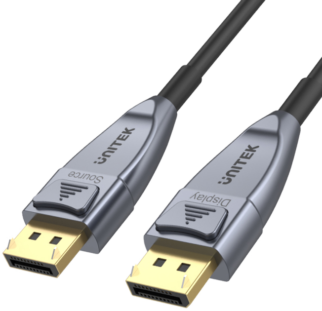 Кабель Unitek DisplayPort - DisplayPort 1.4 AOC 8K 5 м (C1615GY) - зображення 1