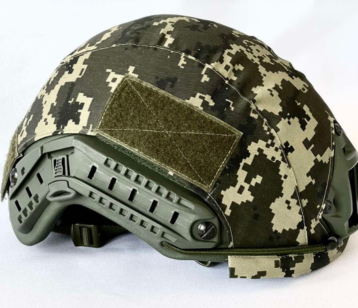 Кавер (чехол) на баллистический шлем Safety Пиксель/Олива - изображение 2