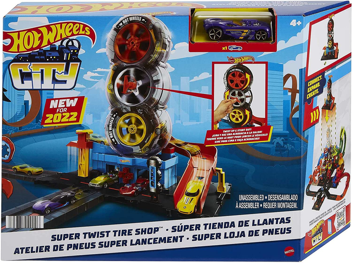 Трек Хот Вилс Трюки на Шиномонтаже Hot Wheels City Super Twist Tire ...
