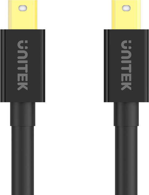 Kabel Unitek miniDisplayPort M/M 2 m Czarny (Y-C613BK) - obraz 2
