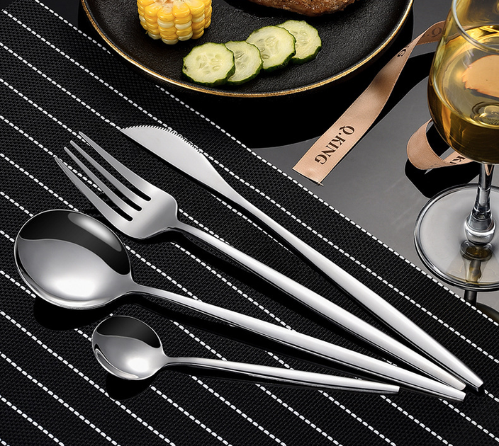 新品 NEIGHBORHOOD CI CUTLERY SET Набор столовых приборов Polished Cutlery Set 24 темно-серые