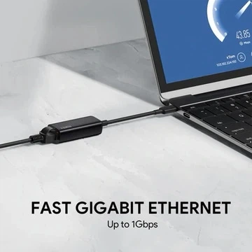 Адаптер AUKEY Ethernet (RJ-45) 1000 Mbps (5902666662569) - Фото 5 Адаптер AUKEY Ethernet (RJ-45) 1000 Mbps (5902666662569) - изображение 5