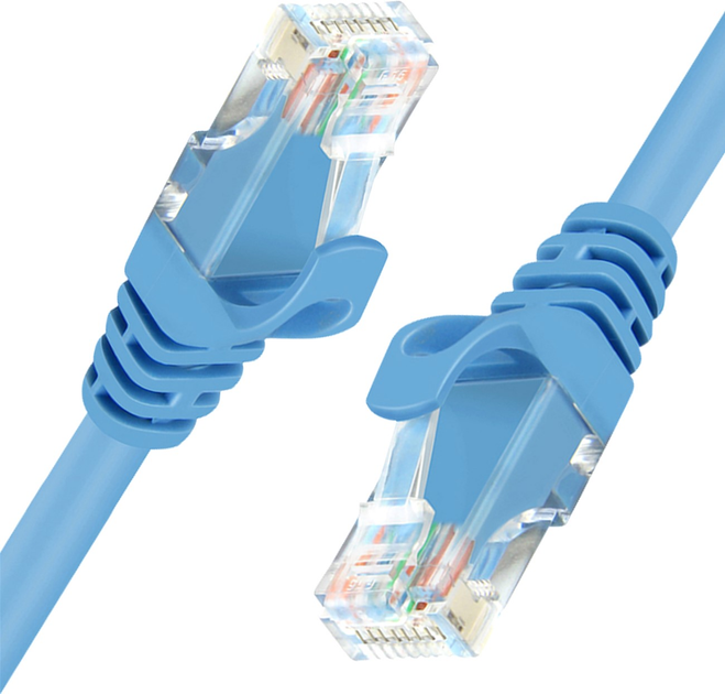 Kabel krosowy Unitek UTP Cat.6 5 m niebieski (Y-C812ABL) - obraz 1