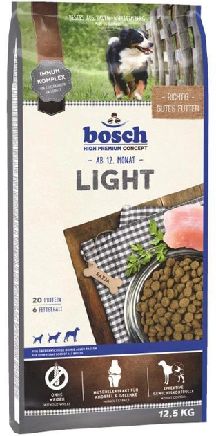 Сухий корм для дорослих собак Bosch light 2.5 кг зі смаком курки (4015598013499) - зображення 1