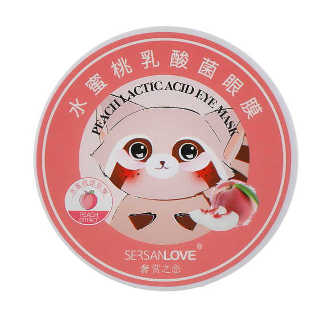 Гидрогелевые патчи для глаз SersanLove Paech Lactic Acid Eye Mask, патчи под глаза с экстрактом персика - изображение 3