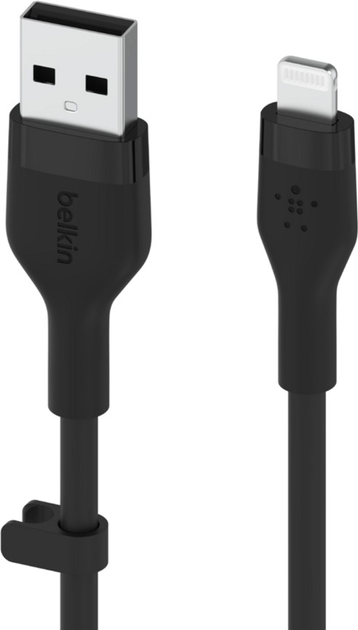 Кабель Belkin USB-A - Lightning Silicone 2 м Black (CAA008BT2MBK) - зображення 2