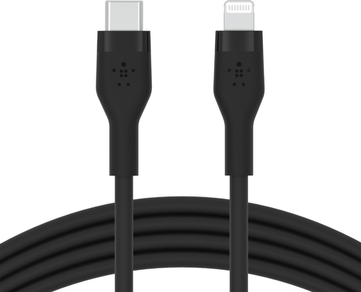 Кабель Belkin USB-C - Lightning Silicone 2 м Black (CAA009BT2MBK) - зображення 1