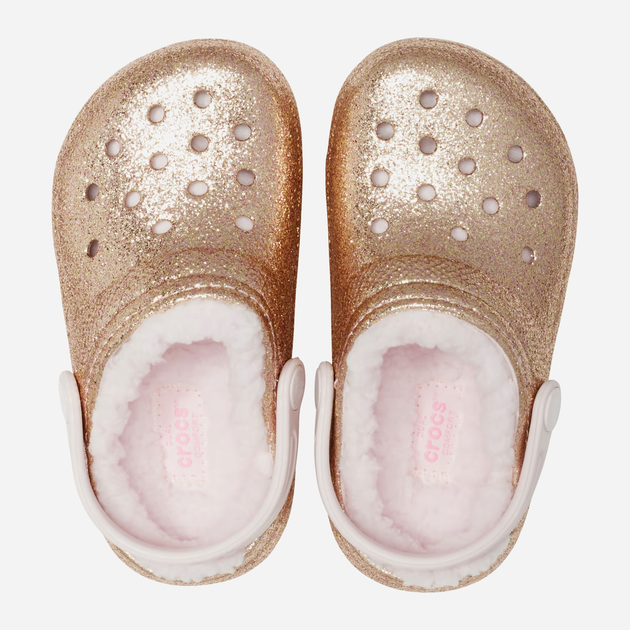 Дитячі крокси-сабо для дівчинки Crocs CR207463 C8 24/25 Золотисті (191448983823) - зображення 3