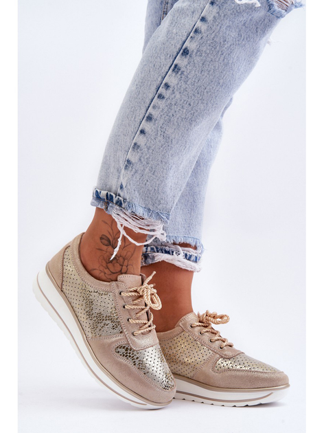 Sneakersy damskie S.Barski AL22246 39 Złote (5905677431346) - obraz 7