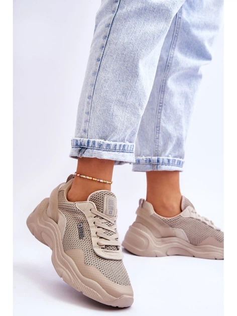 Sneakersy damskie Big Star LL274A066 38 Beżowe (5900714634384) - obraz 4