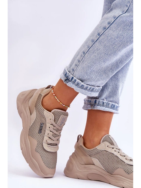 Sneakersy damskie Big Star LL274A066 38 Beżowe (5900714634384) - obraz 5