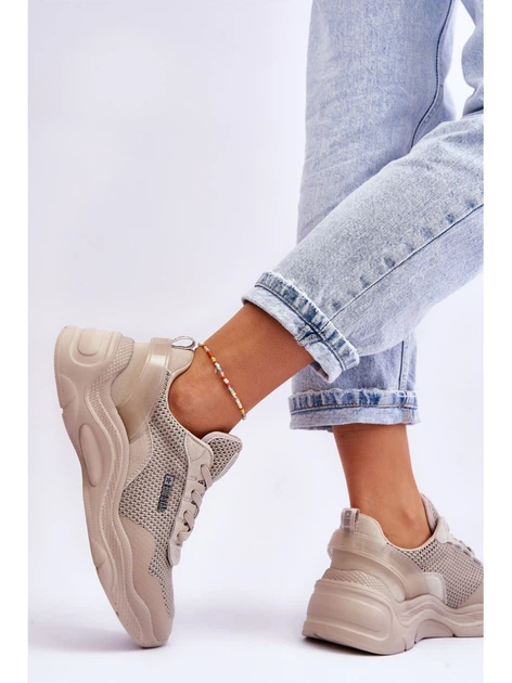 Sneakersy damskie Big Star LL274A066 38 Beżowe (5900714634384) - obraz 6