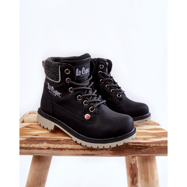 Trzewiki chłopięce Lee Cooper LCJ-22-01-1491 30 Czarne (5904292119882) - obraz 3