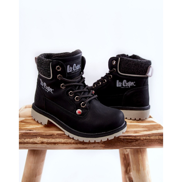 Черевики демісезонні дитячі Lee Cooper LCJ-22-01-1491 30 Чорні (5904292119882) - зображення 2