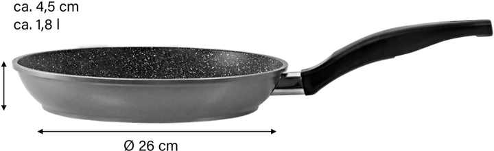 Patelnia Stoneline 7359 z pokrywą 26 cm - obraz 4