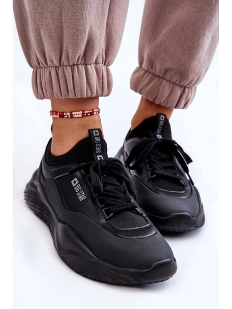 Жіночі снікери Big Star LL274419 38 Чорні (5900714609184) - зображення 5