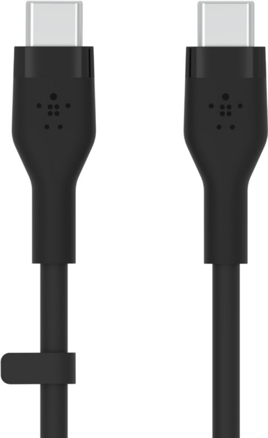 Kabel Belkin USB-C - USB-C 2.0 Silikonowy 2 m Czarny (CAB009BT2MBK) - obraz 2