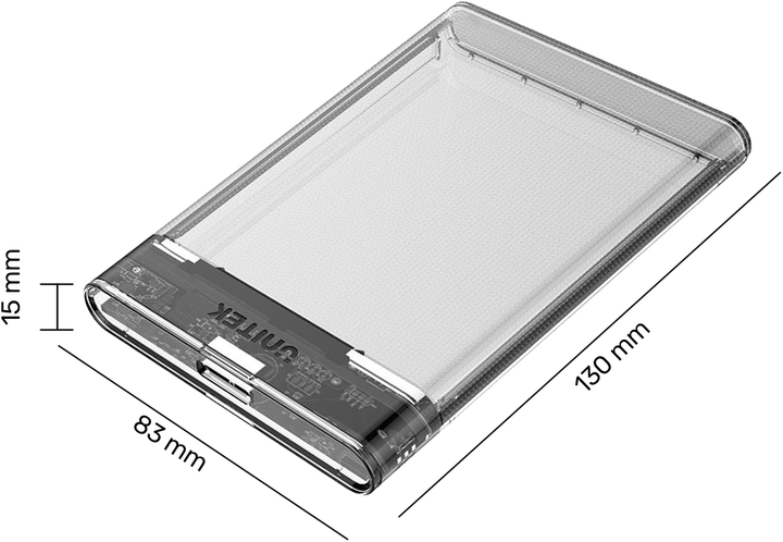 Зовнішня кишеня Unitek S1103A для 2.5" HDD/SSD SATA 6G UASP USB 3.1 (4894160036759) - зображення 7