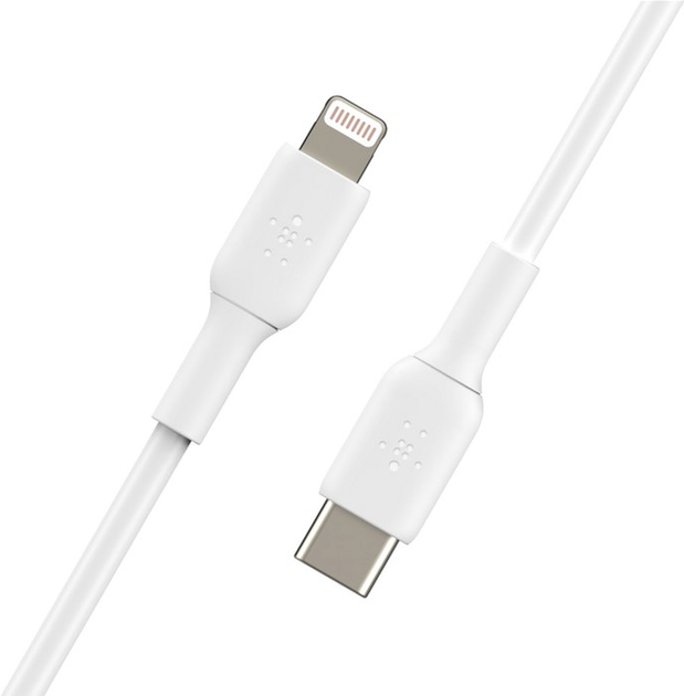 Кабель Belkin Boost Charge LTG – USB-C 2 м White (CAA003BT2MWH) - зображення 3