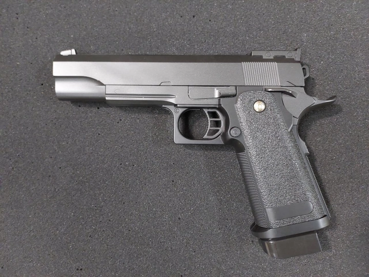 Пистолет страйкбольный Galaxy металлический G.6A c глушителем и лазером - изображение 2